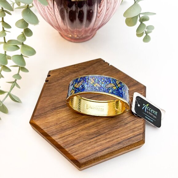RainCaper Tiffany Dragonfly Cuff Bracelet New With Tags - Picture 5 of 5